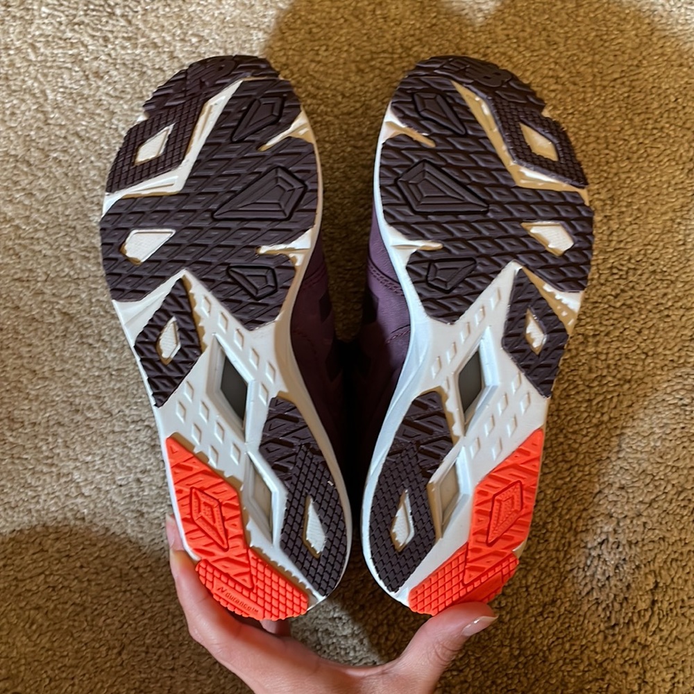 New Balance Women's Sneakers - Burgundy and Orange - Picture 7 of 8